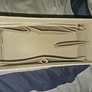 Beige/tan Felt Purse Organizer, For Large Or OS Purse